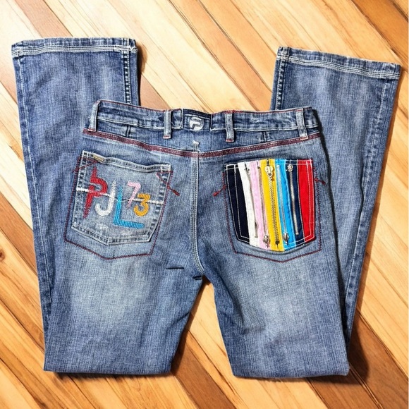 Vintage Pepe Jeans London Rainbow Pocket Denim | 32" Waist | 31" Inseam I Flare - Picture 1 of 16